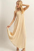 Knotted Detail Halter Neck Flowy Maxi Dress Elegant and Chic Halter Neck Dress with Flowy Maxi Length for Formal Events by Stevvex