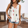 Women’s Feather Print V-Neck Camisole by FitiqueFit