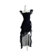 White Flying Sleeve Sling Trailing Atmosphere Dress