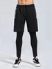 Men's Plus Size Elastic Waist Active Shorts