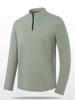 Men's Plus Size Long Sleeve Quarter Zip T-Shirt by Simply Love