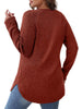 Ribbed Knit Long Sleeve T-Shirt by Simply Love