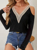 V-Neck Cold Shoulder Long Sleeve T-Shirt by Wild and Free Boutique