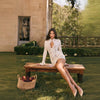 Women's Knitted Hollow-out Micro Transparent Split Dress