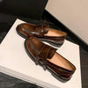 Women's Chunky Heel Buckle Loafer Shoes by FitiqueFit