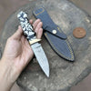 Handmade 7 Inch Damascus Outdoor Utility Knife – Multiple Handle Options by JW SteelCrafts
