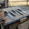 5-Piece Damascus Skinner Chef Knife Set with Olive Wood Handles by JW SteelCrafts