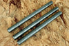 3 Piece Damascus Steel Rod Set 10 Inch Round Bars for Ring Making by JW SteelCrafts