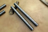 Set of 2 Handmade Damascus Steel Round Rods 10 Inch for Rings Guards and Jewelry Making by JW SteelCrafts