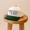 Make Heaven Crowded Trucker Hat | Christian Faith Cap by Hey Jude Graphic Tees