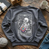 Skeleton Crocheter Tarot Sweatshirt by YarnMerch