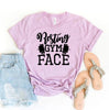 Resting Gym Face T-shirt by T-Shirt Crazed
