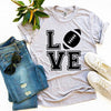 Love Football T-shirt by T-Shirt Crazed