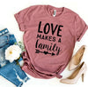 Love Makes a Family T-shirt by T-Shirt Crazed