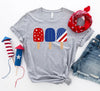 4th of July Popsicles T-shirt by T-Shirt Crazed