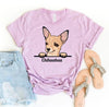 Peeking Chihuahua Dog T-shirt by T-Shirt Crazed