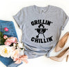 Grillin' And Chillin' T-shirt by T-Shirt Crazed