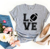 Love Football T-shirt by T-Shirt Crazed