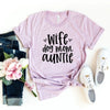 Wife, Dog Mom, Auntie T-Shirt by Furr Baby Gifts