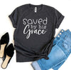 Saved By His Grace T-shirt by T-Shirt Crazed
