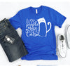 Less People More Cats T-shirt by T-Shirt Crazed