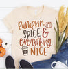 Pumpkin Spice Everything Nice Halloween T-shirt by T-Shirt Crazed