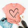 Granny Heart T-shirt by T-Shirt Crazed
