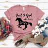 Just A Girl Who Loves Horses T-shirt by T-Shirt Crazed