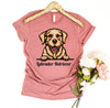 Peeking Labrador Retriever Dog T-shirt by T-Shirt Crazed