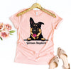 Peeking German Shepherd Dog T-shirt by T-Shirt Crazed