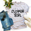 Flower Girl T-shirt by T-Shirt Crazed