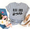 Rise And Sparkle T-shirt by T-Shirt Crazed