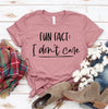 Fun Fact I Don't Care T-shirt by T-Shirt Crazed