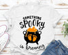 Something Spooky Is Brewing Halloween T-shirt by T-Shirt Crazed