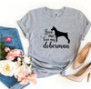 Love Me Love My Doberman T-Shirt by Furr Baby Gifts