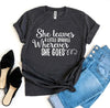 She Leaves a Little Sparkle T-shirt by T-Shirt Crazed