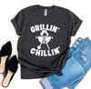 Grillin' And Chillin' T-shirt by T-Shirt Crazed