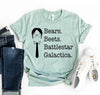 Bears Beets Battlestar Galactica T-shirt by T-Shirt Crazed