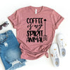 Coffee Is My Spirit Animal T-shirt by T-Shirt Crazed