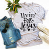 Livin For Jesus T-shirt by T-Shirt Crazed