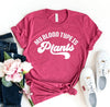 My Blood Type Is Plants T-shirt by T-Shirt Crazed