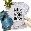 Wife Mom Boss T-shirt by T-Shirt Crazed