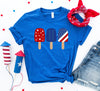 4th of July Popsicles T-shirt by T-Shirt Crazed
