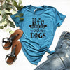 Life Is Better With Dogs T-Shirt by Furr Baby Gifts