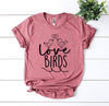 Love Birds T-shirt by T-Shirt Crazed