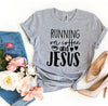 Running On Coffee And Jesus T-shirt by T-Shirt Crazed