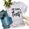 Eat Sleep Fish T-shirt by T-Shirt Crazed