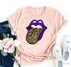 Mardi Gras Mouth T-shirt by T-Shirt Crazed
