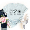 Peace Love Sunshine T-shirt by T-Shirt Crazed