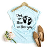 Pink Or Blue We Love You T-shirt by T-Shirt Crazed